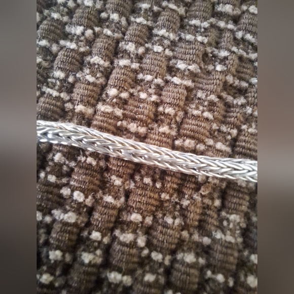 D’Joy 925 Thick Woven Chain Necklace – 24” Hook Clasp – 19.1g - For Pendant - Picture 4 of 5